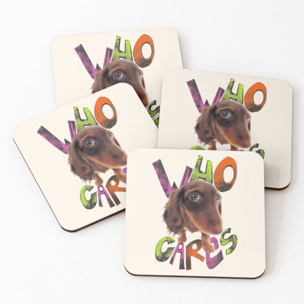 Item preview, “Who cares” dog designed and sold by Broskibananarama.
