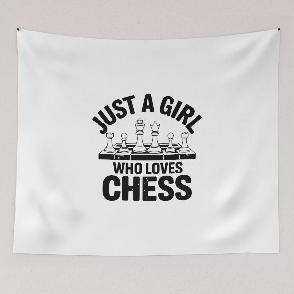 Item preview, Just a Girl Who Loves Chess designed and sold by jkrphoto.