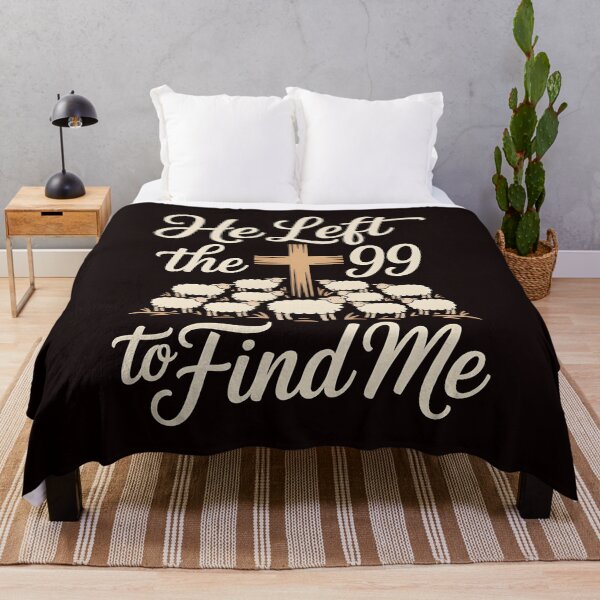 Item preview, He Left the 99 to Find Me Bible – Christian Faith and Cross Statement designed and sold by Redgiant87x.
