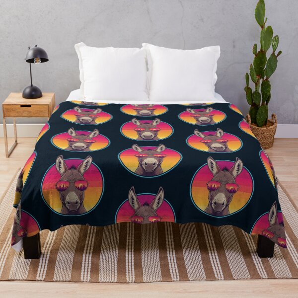 Item preview, Cool Donkey – Neon Sunset Vibes Design designed and sold by Dogandesighn.
