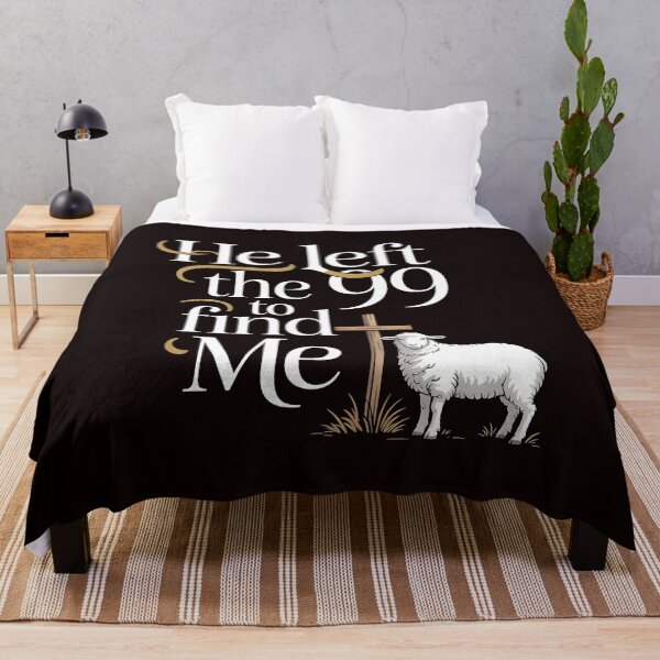 Item preview, He Left the 99 to Find Me Bible – Inspirational Christian Quote designed and sold by Redgiant87x.