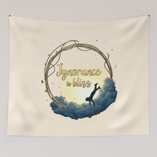 Item preview, Ignorance is Bliss (Cloud Silhouette Edition) designed and sold by PriyaMagic.