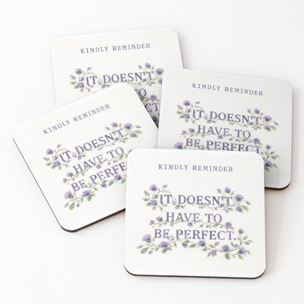 Item preview, Mental Health Kindly Reminder - It Doesn't Have To Be Perfect designed and sold by Neurodelic.