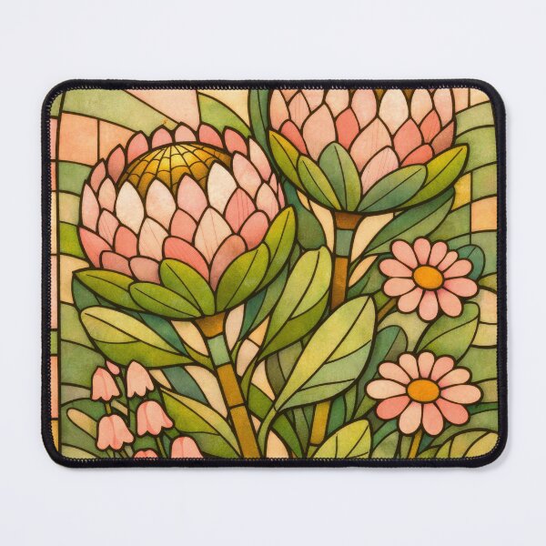 Item preview, Protea Flower Cozy Leaded Glass Aesthetic designed and sold by scicilysimonee.