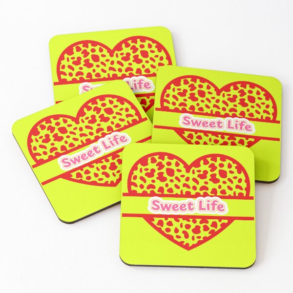 Item preview, Sweet Life Red Leopard Print Heart Aesthetic designed and sold by SolutionsArt.