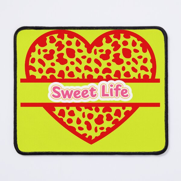 Item preview, Sweet Life Red Leopard Print Heart Aesthetic designed and sold by SolutionsArt.