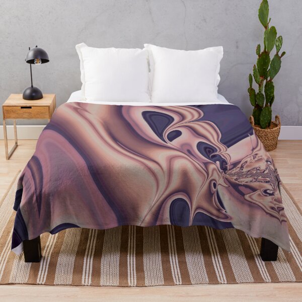 Item preview, Peach Purple Smash Fractal Abstract Artwork designed and sold by Memes N Lore .