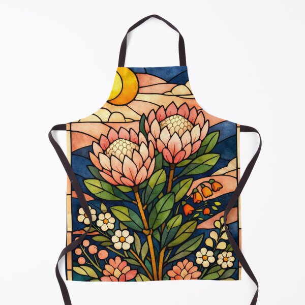 Item preview, Protea Flower Sun and Moon pink and Navy Blue designed and sold by scicilysimonee.