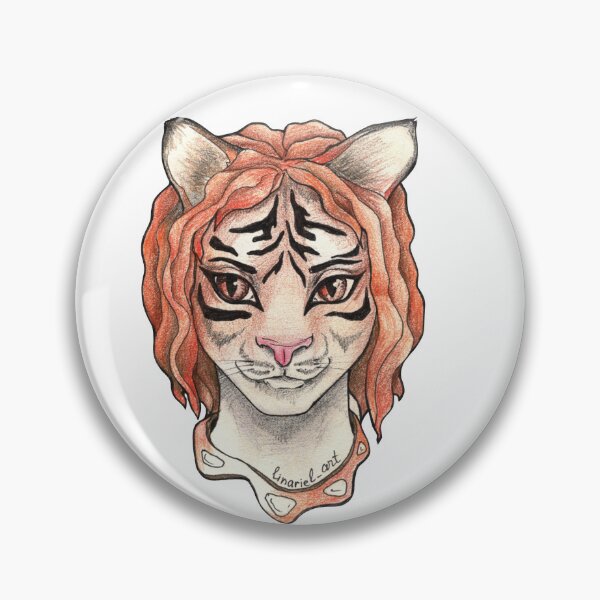 Item preview, Year of the Tiger — Chinese Zodiac Tiger Portrait Illustration designed and sold by BlackLineLab.