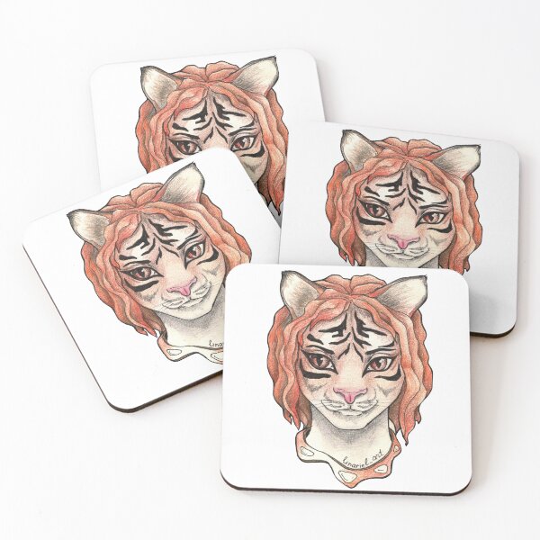 Item preview, Year of the Tiger — Chinese Zodiac Tiger Portrait Illustration designed and sold by BlackLineLab.