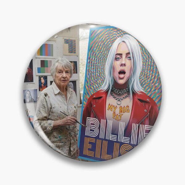 Item preview, Bridget Riley paints Billie Eilish designed and sold by David Drummond.