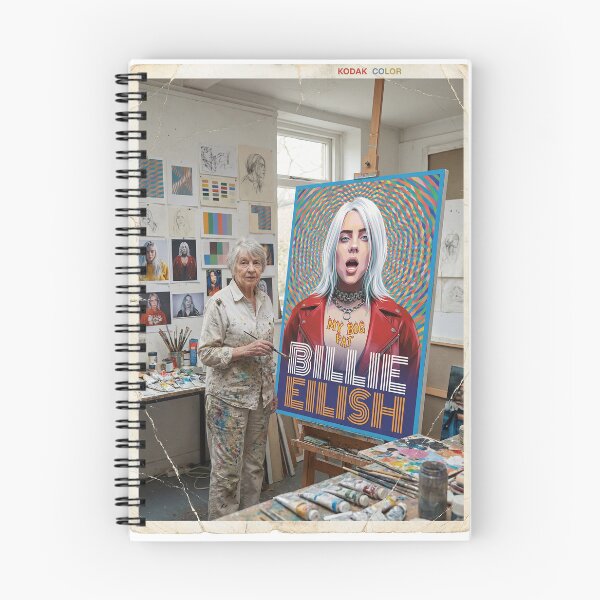 Item preview, Bridget Riley paints Billie Eilish designed and sold by David Drummond.