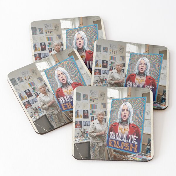 Item preview, Bridget Riley paints Billie Eilish designed and sold by David Drummond.