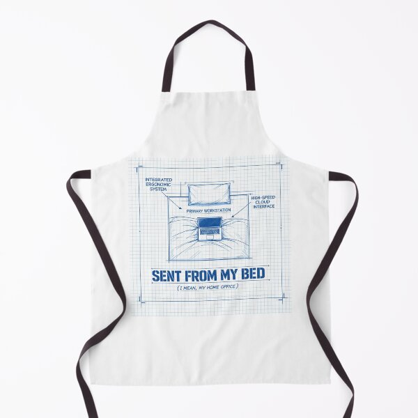 Item preview, Sent From My Bed Home Office Blueprint Technical Drawing designed and sold by Dariusz.K.