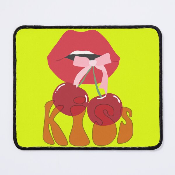 Item preview, Red Lips and Cherries Kiss Coquette Bow Aesthetic designed and sold by SolutionsArt.