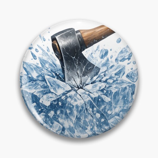 Item preview, Ice Shattered by Ax – Frozen Power Illustration designed and sold by renemo3osow.