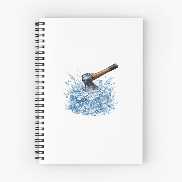 Item preview, Ice Shattered by Ax – Frozen Power Illustration designed and sold by renemo3osow.