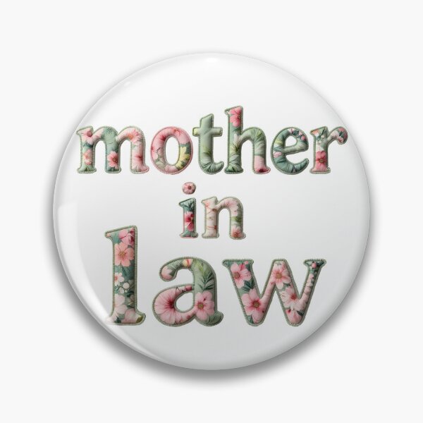 Item preview, MOTHER IN LAW - IN PRETTY FAUX LETTERING designed and sold by AlexOBrienArt.