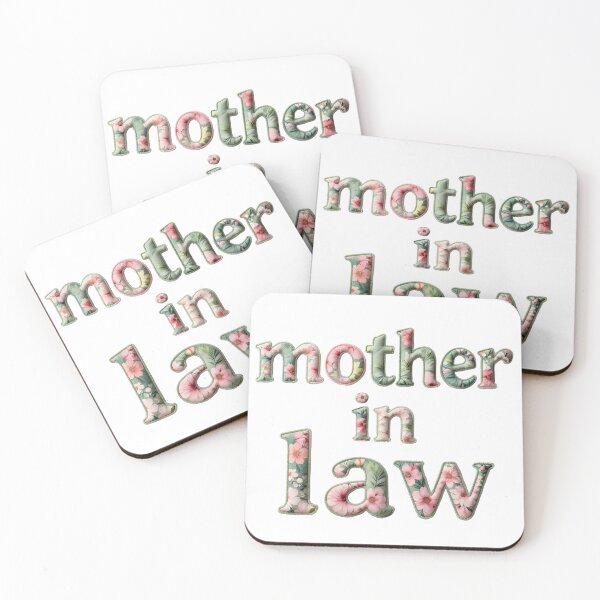 Item preview, MOTHER IN LAW - IN PRETTY FAUX LETTERING designed and sold by AlexOBrienArt.