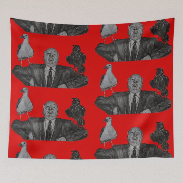 Item preview, Alfred Hitchcock director the birds portrait designed and sold by entoid.