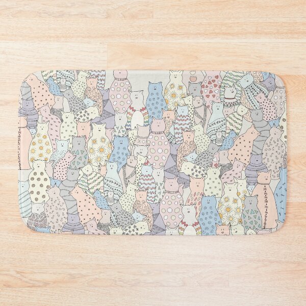 Item preview, Colorful Cat and Kitten Doodle Art designed and sold by aimeeandkate.