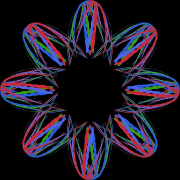 Artwork thumbnail, Multicolored mandala by Meo Design