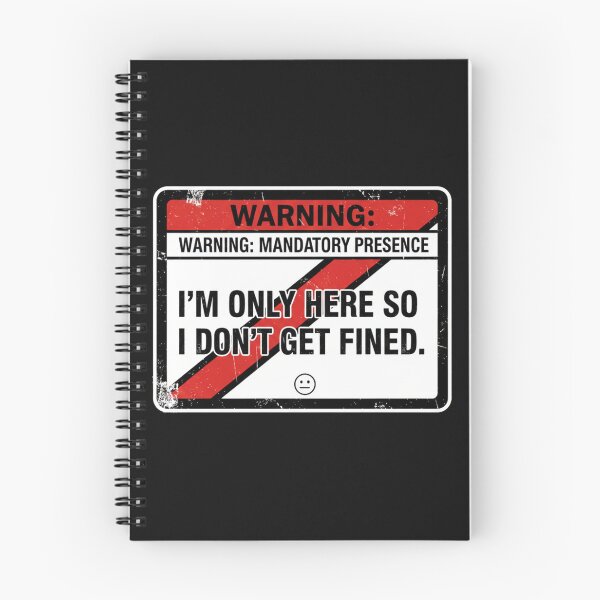 Item preview, Warning Mandatory Presence Office Satire Sign designed and sold by Dariusz.K.
