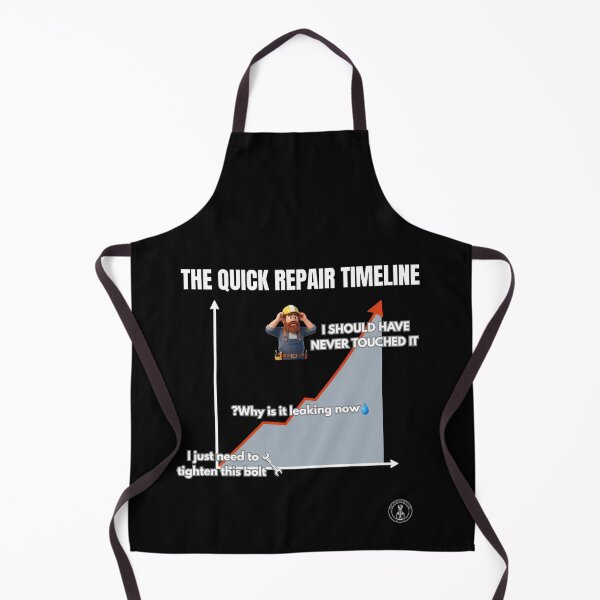 Item preview, Funny Handyman Quick Repair Timeline designed and sold by The Handyman's Lab.