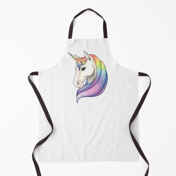 Item preview, Year of the Horse Unicorn — Rainbow Fantasy Chinese Zodiac Portrait designed and sold by BlackLineLab.