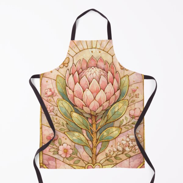 Item preview, Protea flower Romantic pink suncatcher style designed and sold by scicilysimonee.