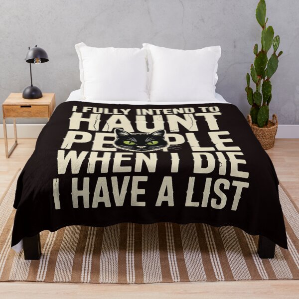 Item preview, I Fully Intend to Haunt People When I Die I Have a List – Dark Humor Ghost Joke designed and sold by Redgiant87x.