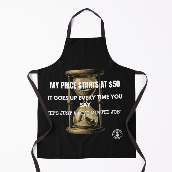 Item preview, Funny Sarcastic Handyman Quote - Five Minute Job Price designed and sold by The Handyman's Lab.