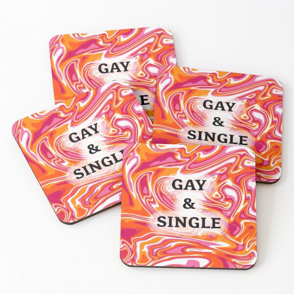 Item preview, Gay and Single (lesbian pride) designed and sold by artist-wanna-be.