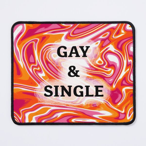 Item preview, Gay and Single (lesbian pride) designed and sold by artist-wanna-be.