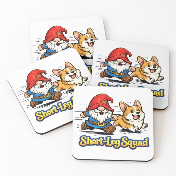 Item preview, Short-Leg Squad: Gnome and Corgi Race Illustration designed and sold by Moriarty's Digital Visions.