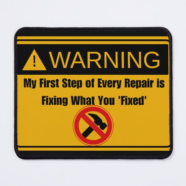 Item preview, Funny Handyman Quote - Fixing Your Fixes designed and sold by The Handyman's Lab.
