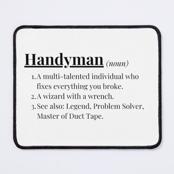 Item preview, Handyman Definition Funny Dictionary Style designed and sold by The Handyman's Lab.