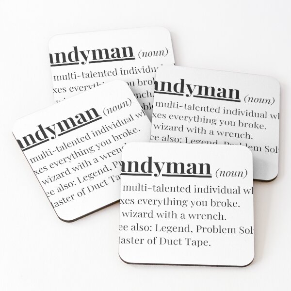 Item preview, Handyman Definition Funny Dictionary Style designed and sold by The Handyman's Lab.