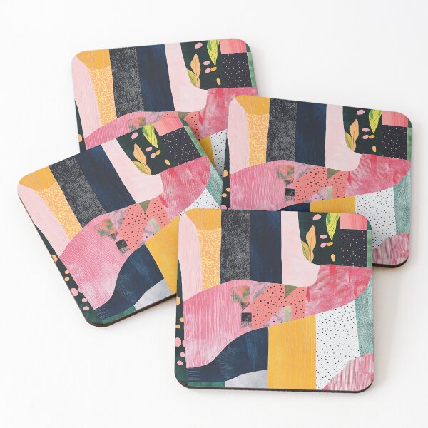 Item preview, Colorful Abstract Pattern Collage Maximalist Wall Art Decor designed and sold by PhantomPaper.