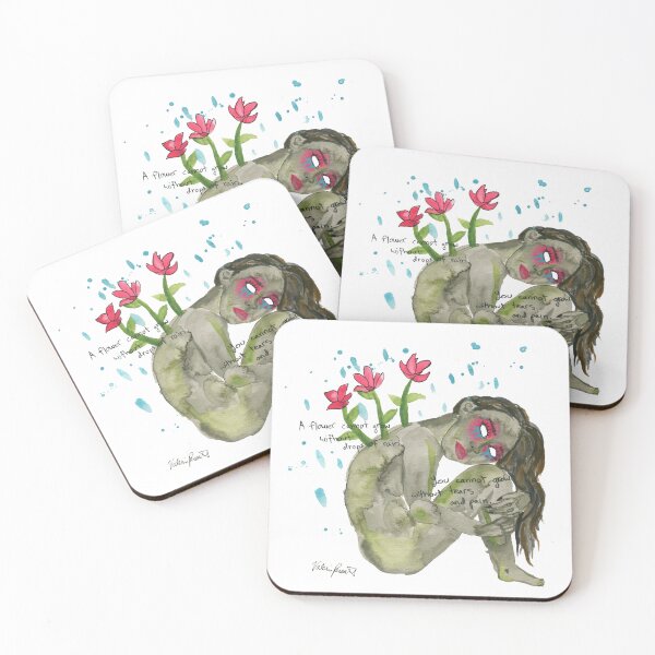 Item preview, A flower cannot grow without drops of rain designed and sold by Valerie Parente.