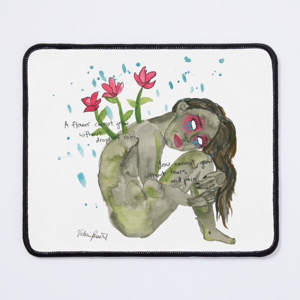 Item preview, A flower cannot grow without drops of rain designed and sold by Valerie Parente.