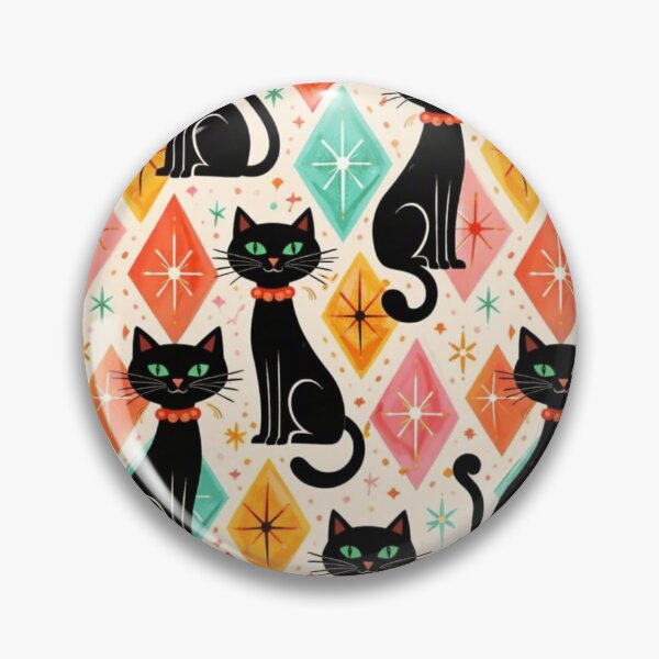 Item preview, Mid Century Cat Pattern designed and sold by VFWChuck.