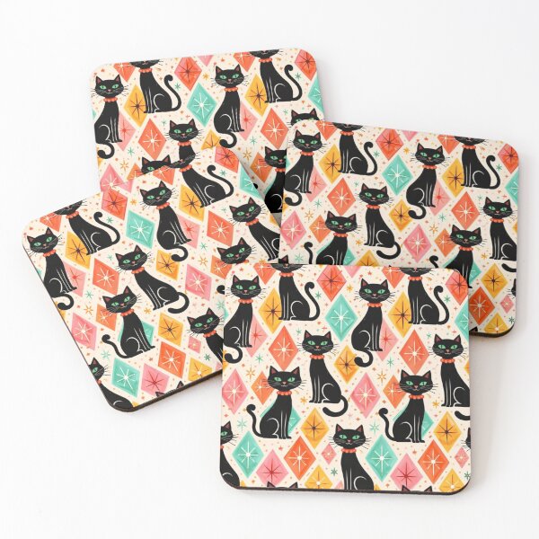 Item preview, Mid Century Cat Pattern designed and sold by VFWChuck.