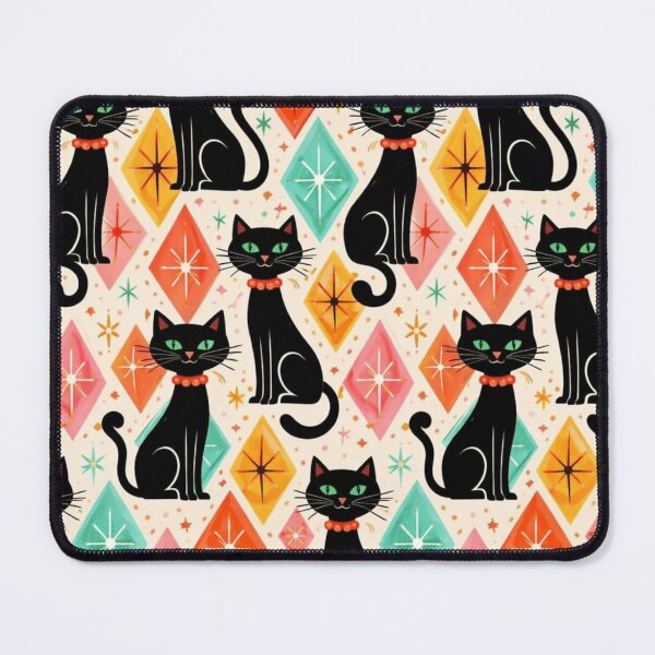 Item preview, Mid Century Cat Pattern designed and sold by VFWChuck.
