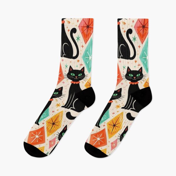 Item preview, Mid Century Cat Pattern designed and sold by VFWChuck.
