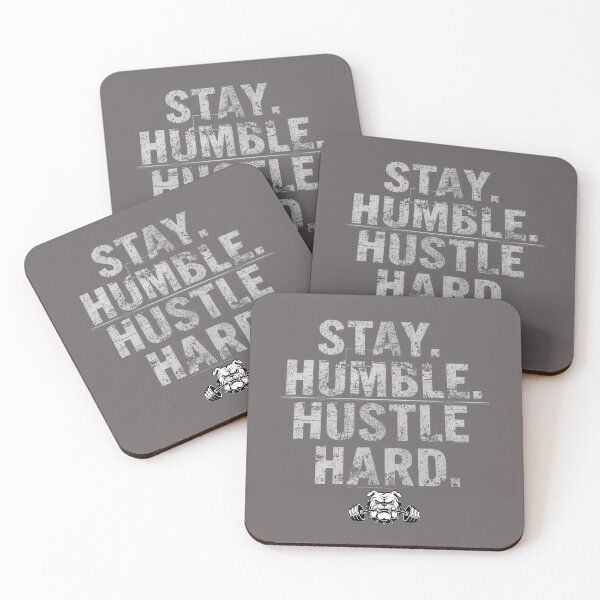 Item preview, Stay Humble Hustle Hard Bulldog Gym Workout Motivation Shirt. designed and sold by LunaPrintCo.