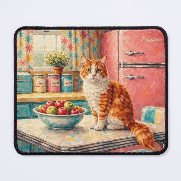 Item preview, Kitty In A Vintage Kitchen designed and sold by VFWChuck.