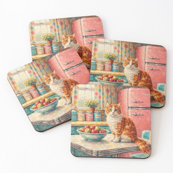 Item preview, Kitty In A Vintage Kitchen designed and sold by VFWChuck.