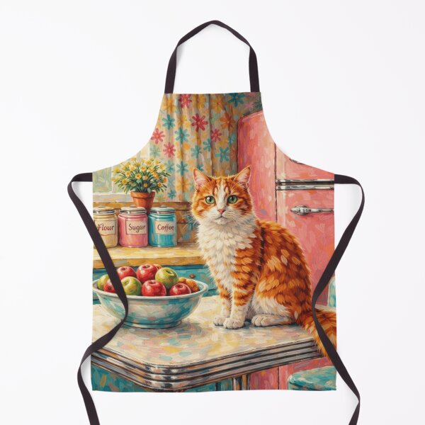 Item preview, Kitty In A Vintage Kitchen designed and sold by VFWChuck.