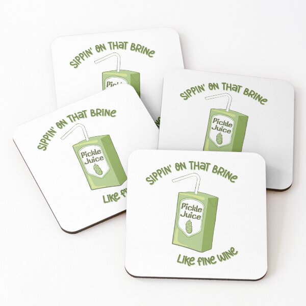 Item preview, Sippin' on that brine like fine wine text with pickle juice box designed and sold by KatelynMitalski.